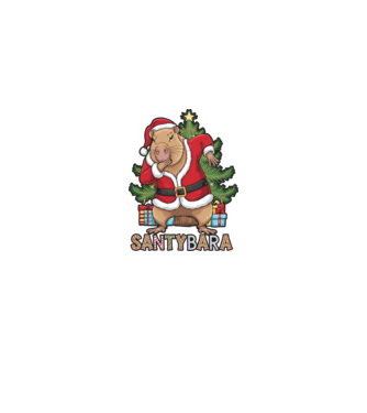 Santybara model negru pe tricou