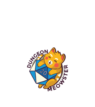 Dungeon Meowster joc de rol RPG tricou cu pisică model alb pe tricou