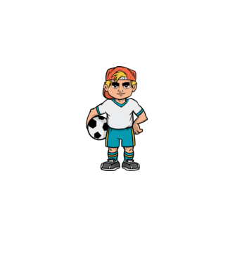 Băiat Fotbalist model verde pe tricou
