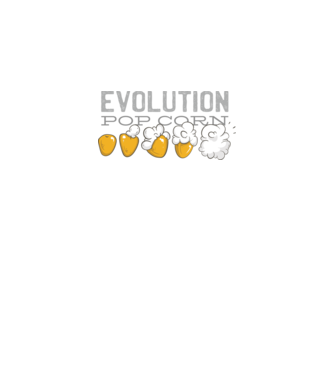 Evoluție Popcorn model negru pe tricou