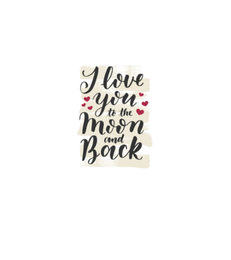 'I love you to the moon and back tricou drăguț Valentine''s Day' model gri pe tricou