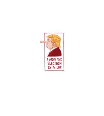 Pinocchio Trump model alb pe tricou