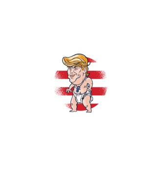Trump Baby tricou amuzant model turcoaz pe tricou