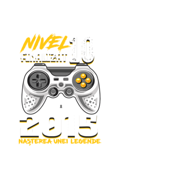 Nivel Finalizat 10  2015 model negru pe tricou