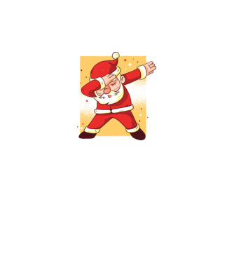 Santa DAB Moș Crăciun model alb pe tricou