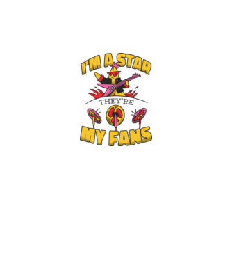 'I''m a Star, They''re my Fans' model alb pe tricou