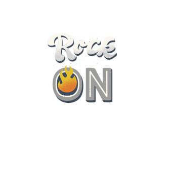 Rock On model negru pe tricou