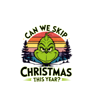 Can we skip christmas this year model alb pe tricou
