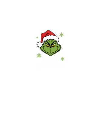 Merry Grinchmas Negru model negru pe tricou