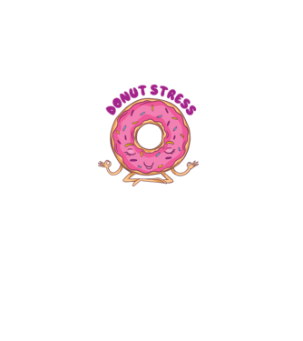 Donut Stress Gogoașă model nisipiu pe tricou