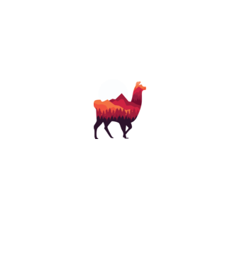 Pădure Alpaca model gri pe tricou