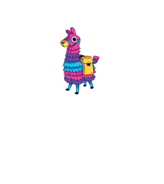 Fortnite LLama - Tricou gamer cu lama model negru pe tricou