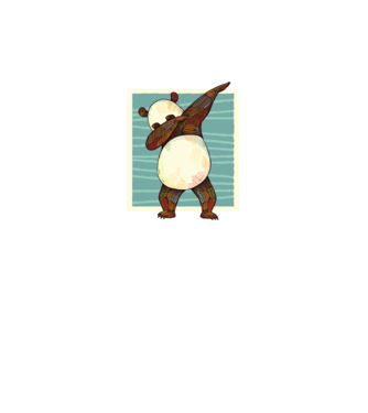 Panda DAB dans model negru pe tricou