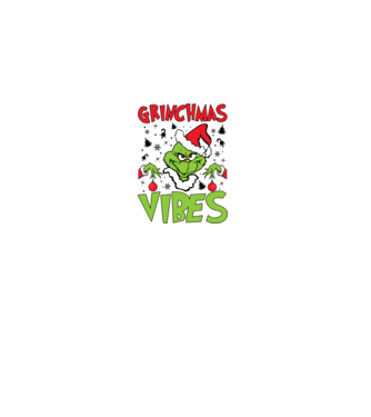 Grinchmas Vibes - Grinch model albastru închis pe tricou