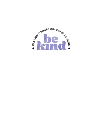 Be kind model alb pe tricou