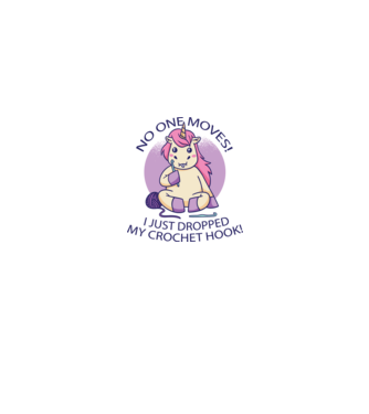 Nu mișcă nimeni, mi-a căzut acul de tricotat - Unicorn model roșu pe tricou