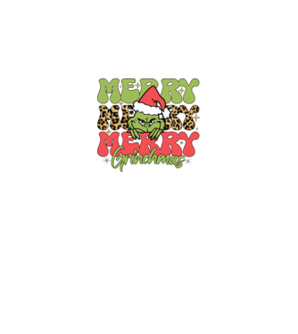 Merry Grinchmas model alb pe tricou