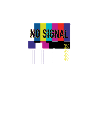 No Signal TV Eroare de transmisie model turcoaz pe tricou