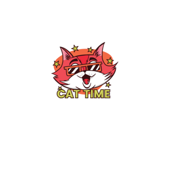 Cat Time Momentul pisicii model galben neon pe tricou