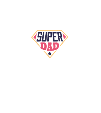 Super Tata model alb pe tricou