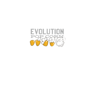 Evoluție Popcorn model negru pe tricou