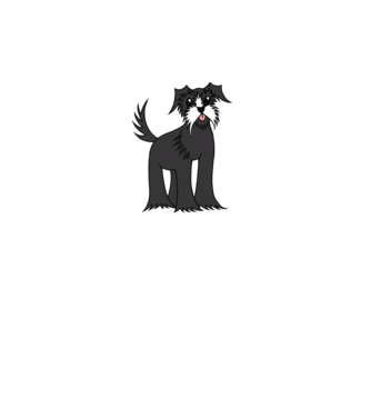 Desen Schnauzer model alb pe tricou
