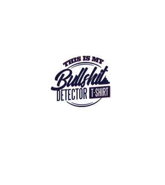 This is my Bullshit Detector T-shirt - tricoul detector de prostii model albastru regal pe tricou