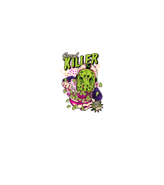 Cereal Killer model albastru închis pe tricou