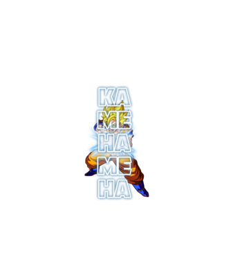 Son Goku Kamehameha model negru pe tricou