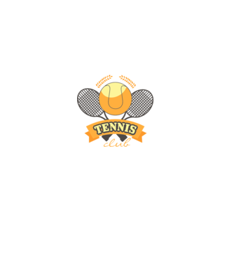 Tennis Club model alb pe tricou