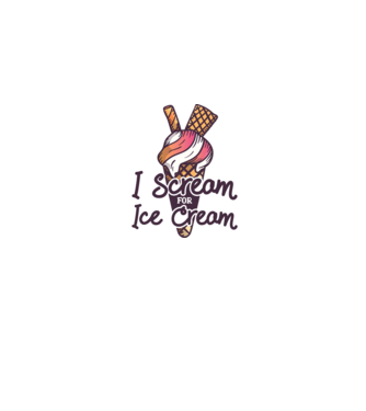 I Scream for Ice Cream model albastru jeanși pe tricou