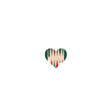 Love Backgammon model negru pe tricou