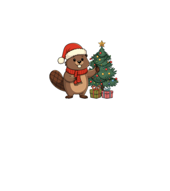 Bober Kurwa Christmas 2 model alb pe tricou