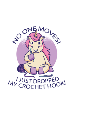 Nu mișcă nimeni, mi-a căzut acul de tricotat - Unicorn model verde de măr pe tricou