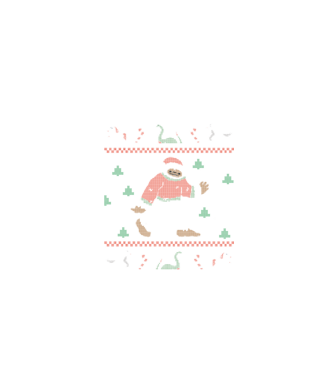 Ugly Sweater Yeti model negru pe tricou