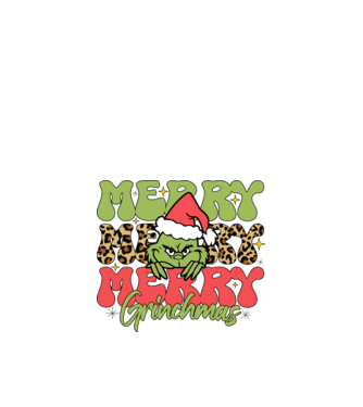 Merry Grinchmas model alb pe tricou