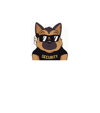 Ciobănesc german Security tricou amuzant cu Câine model gri pe tricou