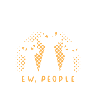 ew, people model alb pe tricou