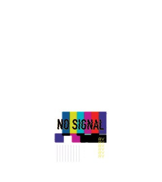 No Signal TV Eroare de transmisie model negru pe tricou