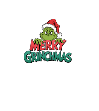 Merry Grinchmas model negru pe tricou