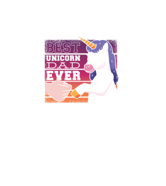 Cel mai bun Tată Unicorn model turcoaz pe tricou