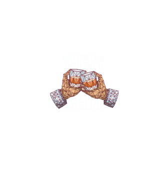 Poate conține urme de whisky model albastru jeanși pe tricou