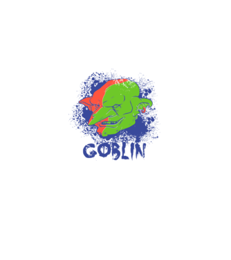 Goblin model gri pe tricou