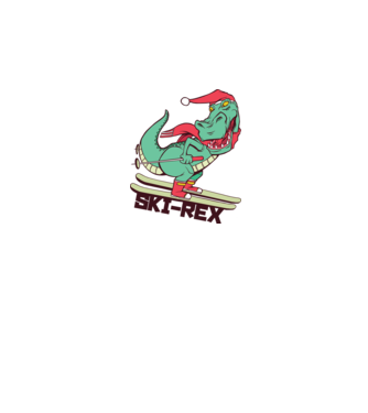 Ski Rex model roz pe tricou