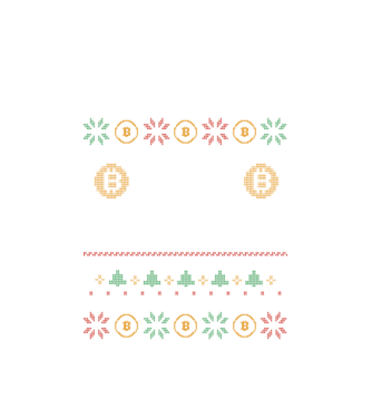 Buy the Dip Bitcoin Ugly Sweater model alb pe tricou