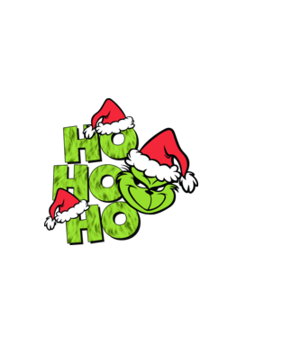 Ho Ho Ho - Grinch model negru pe tricou
