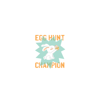 Egg Hunt Champion Campion la vânătoare de ouă model alb/roșu pe tricou