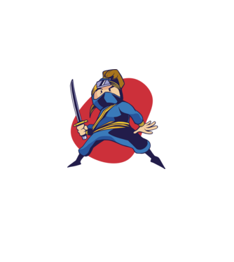 Copil Ninja model  pe tricou