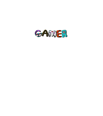 Inscripție Gamer model gri pe tricou