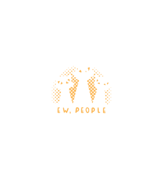 ew, people model negru pe tricou